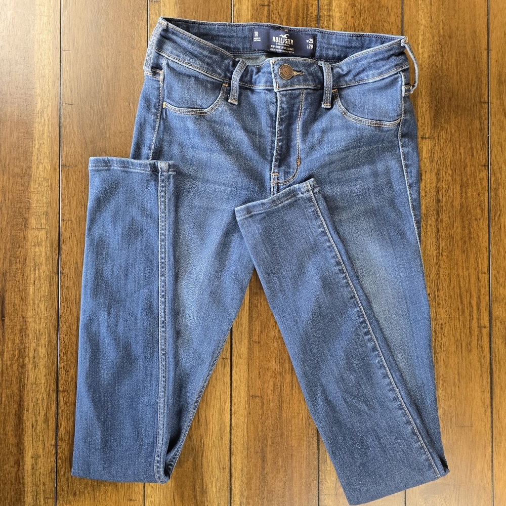 Hollister Mid-Rise Jean Leggings R1 W25 L28 Medium Wash Denim